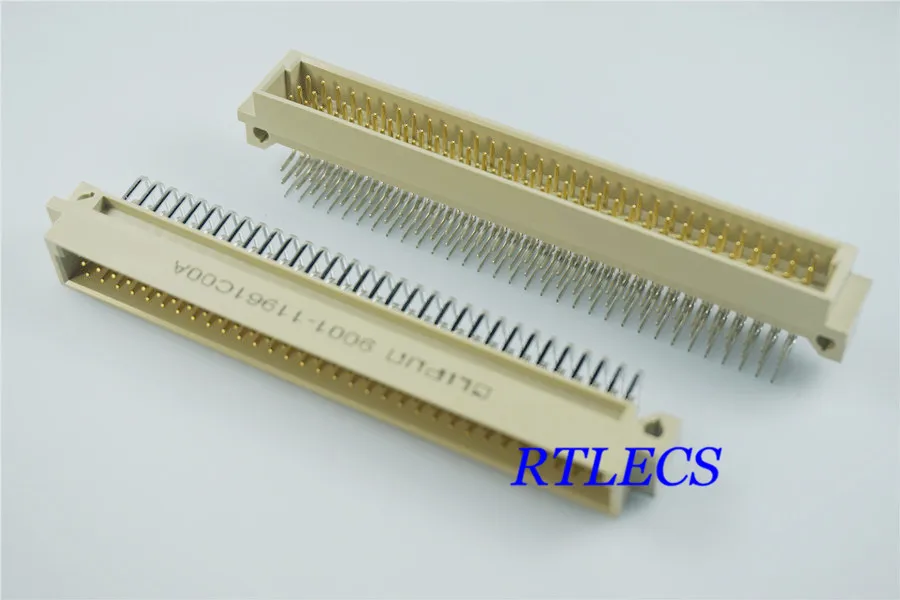 5 шт. разъем DIN 41612 3 ряда 96 Pin разъем Din штырь прямой угол через отверстие PCB припой 3x32 Pin шаг 2,54 мм