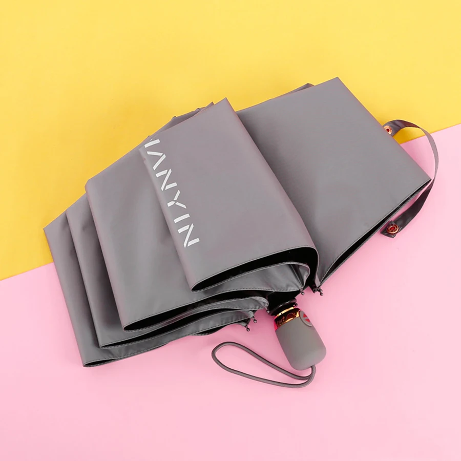 Корейский зонтик от солнца с вишенкой и УФ-защитой для женщин животных милый