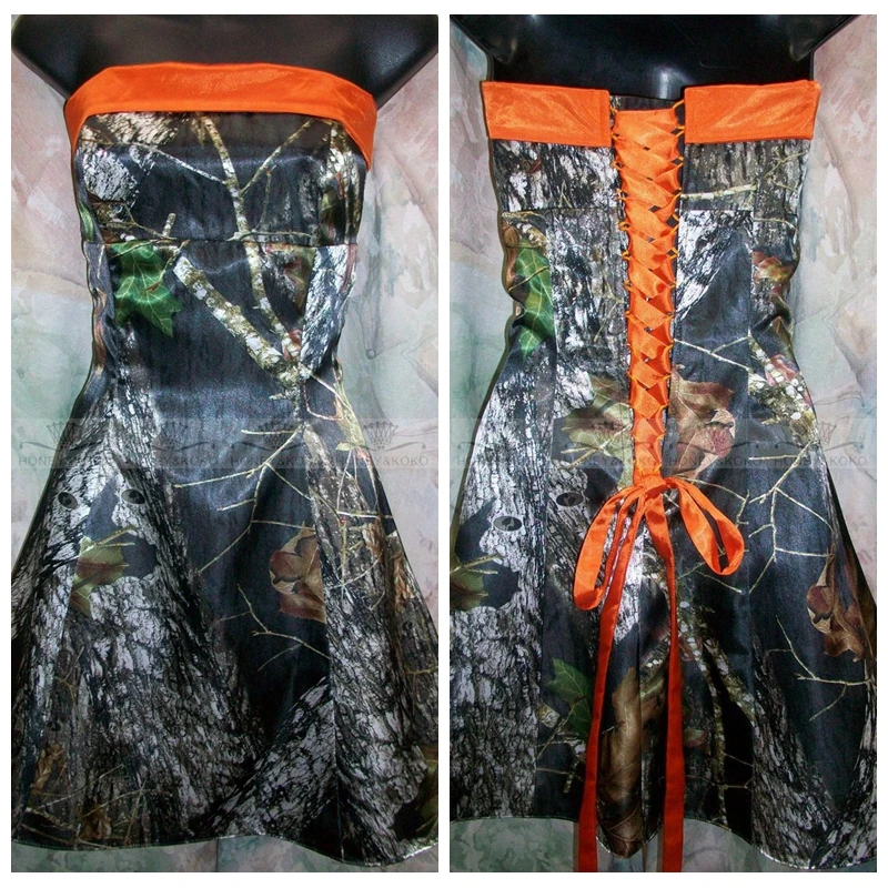 2017 Лучшие Продажи Простой Камуфляж Платья Для Подружек Невесты Дешевые