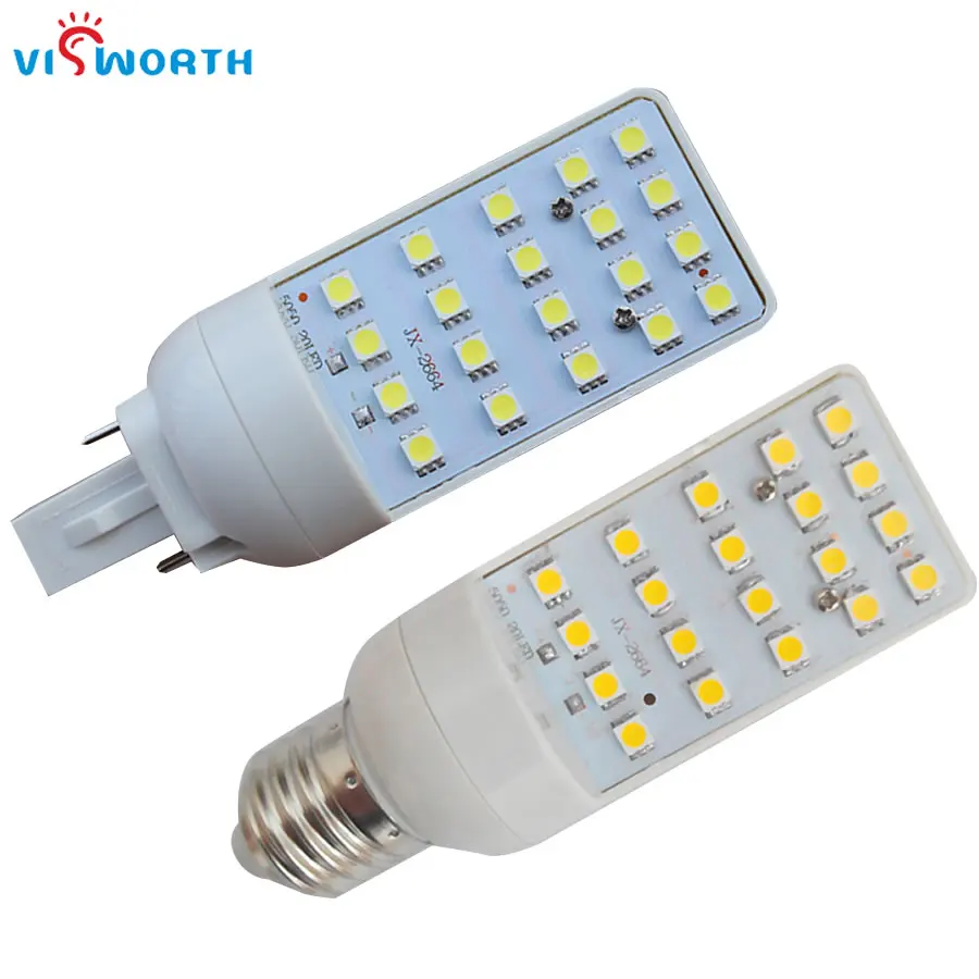 G24 Светодиодная лампа E27 Базовые Светодиодные лампы 5 Вт 7 9 12 Smd505 20 шт. светодиодов