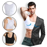 men control chest bra chest shaper vest tops men posture corrector corset