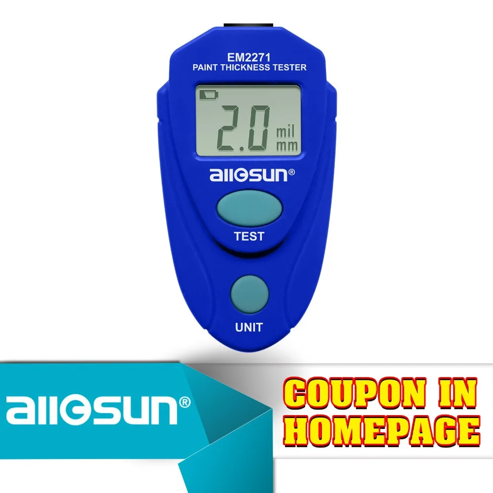 20 шт./лот цифровой измеритель толщины покрытия автомобиля краски EM2271 all sun|painting