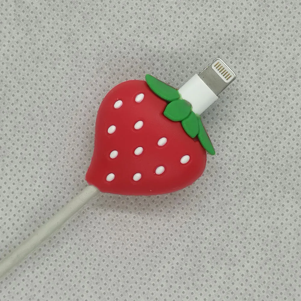 Защита кабеля для Iphone защита от укуса usb Фрукты Арбуз фоторазъем аксессуар Прямая