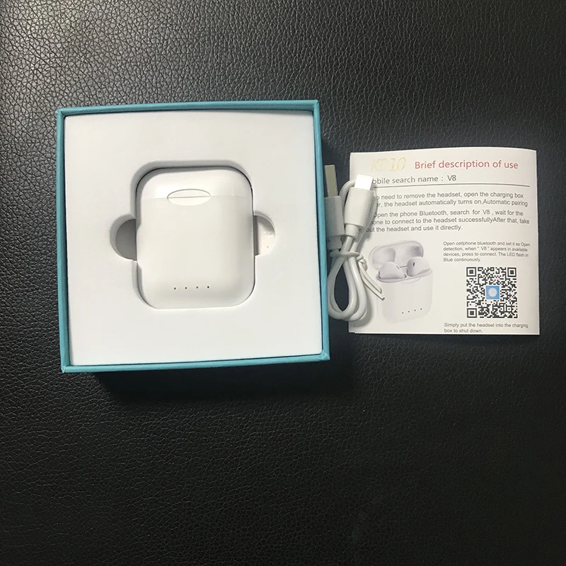 Наушники KD10 TWS KD 10 беспроводные наушники вкладыши Bluetooth 5,0 стерео с окном зарядная коробка для iPhone смартфон