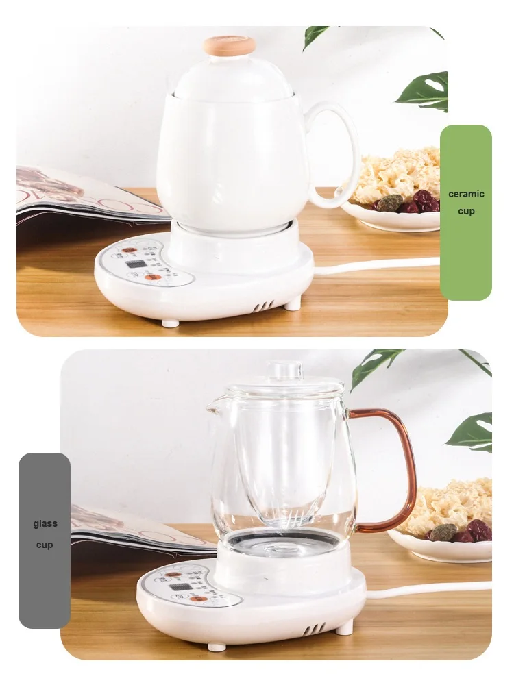 Ceramic Glass cups 220V для подогрева чашек многофункциональный чайник из экоматериалов сроки Керамика нагреватель электронного самовара кружка устройство для подогрева чая чашка с пластиной - Цвет: Ceramic Glass cups