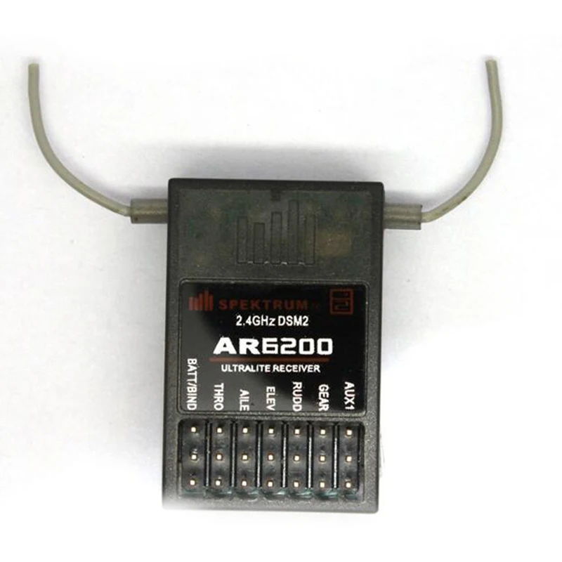 1 шт. AR6200 2 4G 6Ch приемник для DX6i DX7 DX8 DX9 DSM2 со спутниками Бесплатная доставка|receiver