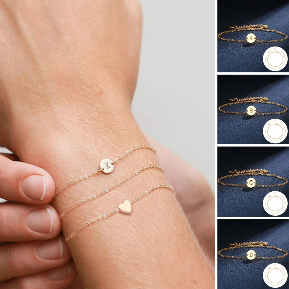 Женский браслет Bracciale Donna Комбинированный в форме сердца с цифрами 26 Английских и