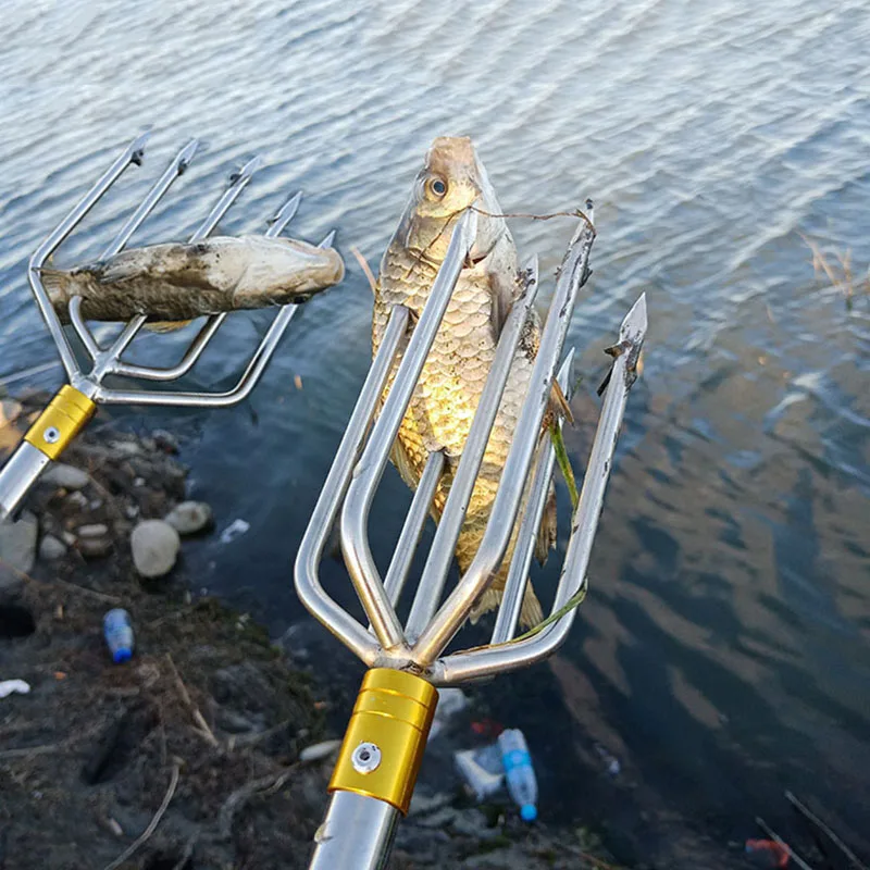 Горячая нержавеющая сталь зубец харпун рыба вилка Рыбалка ледокол аксессуары