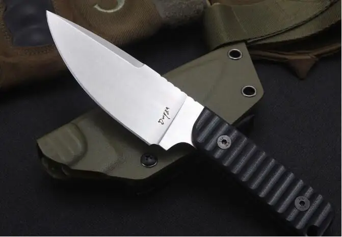Прямой нож DC53 лезвие G10 ручка CNC 60HRC фиксированное охотничий кемпинг для выживания
