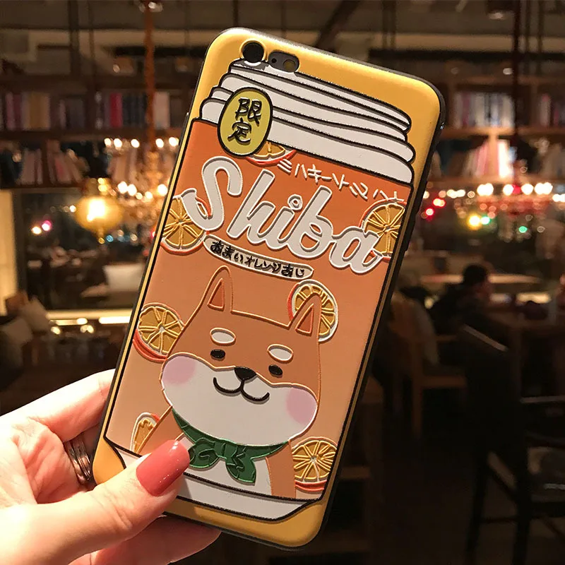 1 Японский милый чехол для телефона с изображением Сиба ину для iPhone 11Pro XS MAX XR Capa Coque мягкая задняя крышка из ТПУ для iPhone 8 7 6S 6Plus чехол - Цвет: 1