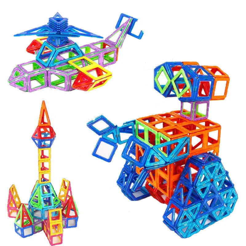 318 шт. Мини Магнитный конструктор Construction Set модель и строительство игрушки