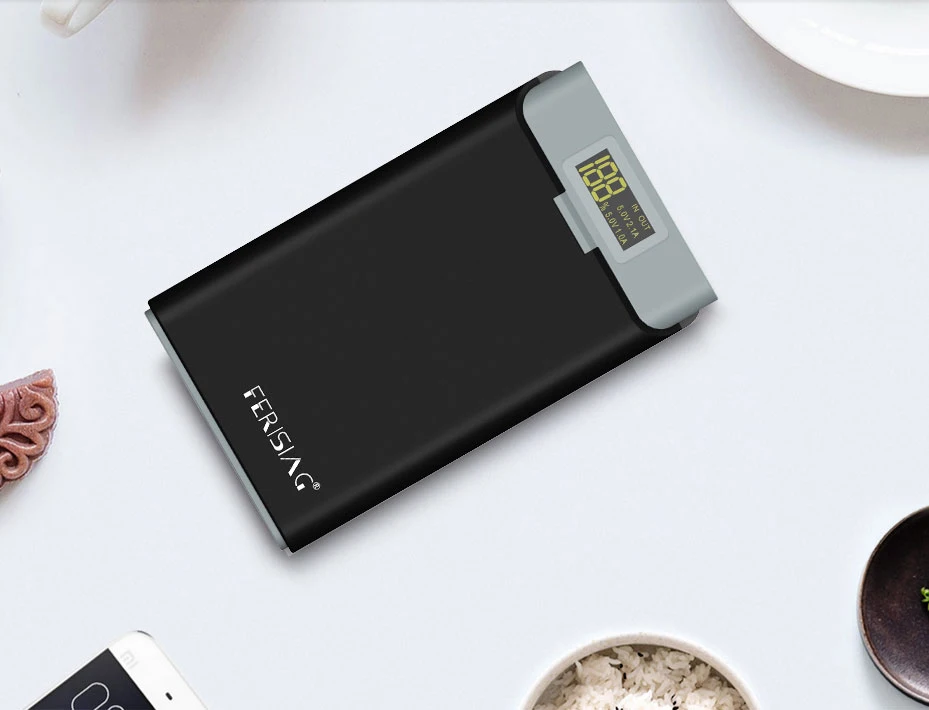 FERISING новой серии 13000 mah светодиодный индикатор питания дисплея Банк Внешний полимерный Батарея Мощность банка для iphone 6 X XR XS max плюс samsung S8