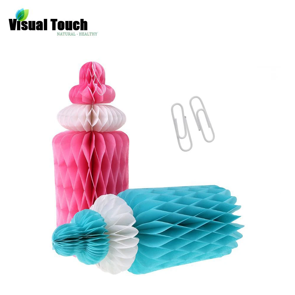 Визуальный сенсорный милый молочный флакон бумажные сотовые шары цветок день