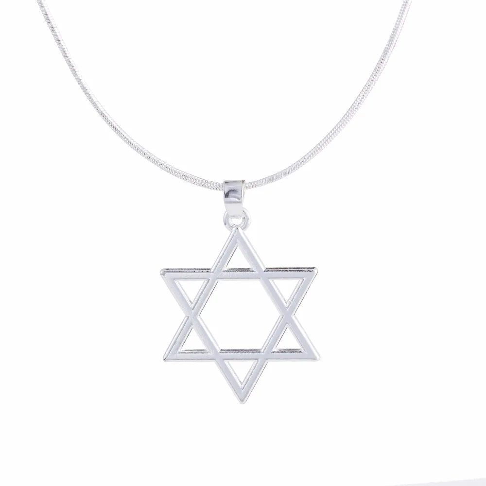 Fishhook ювелирные изделия Звезда Давида кулон змея цепочка ожерелье для женщин и