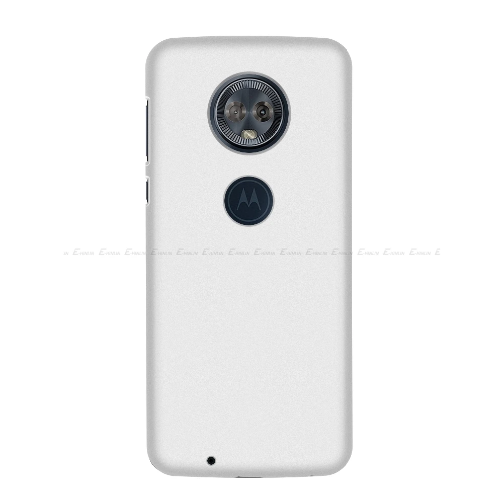 Ультратонкий матовый Жесткий PC чехол для телефона Motorola Moto Z3 Z2 E5 E4 G6 G5S G5 G4 G7 power C Plus Play X4 M матовый чехол-накладка - Цвет: Белый
