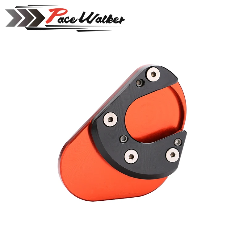 Мотоцикл Алюминиевый ножной боковой стенд увеличитель расширение kickstand plate pad для