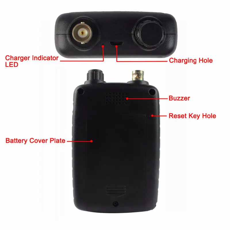 VHF/UHF цветной графический векторный импедансный антенный анализатор KVE520A с 5