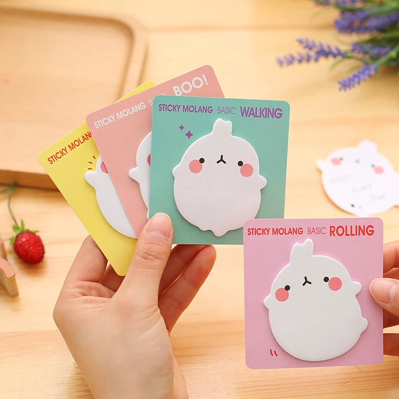 Милый кролик мультфильм Животные memo pad планировщик стикер для заметок кавайная наклейка pepalaria офисные школьные принадлежности