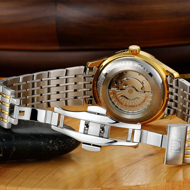 2017 Новая Мода Карнавал коммерческая часы полностью автоматические механические