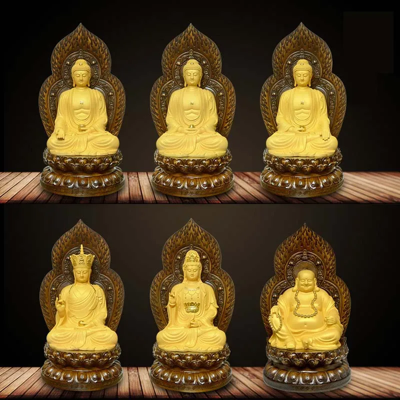 Amitabha Sakyamuni Будда Ремесла фигурка Будды предметы интерьера