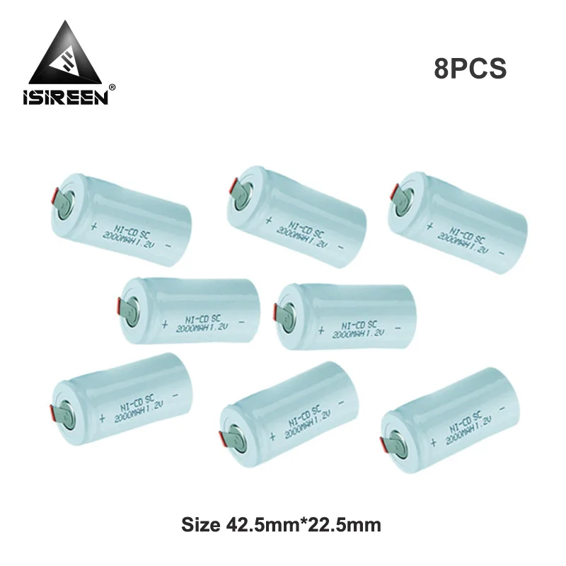 Аккумуляторные батареи 1 2 V 2000mAh SC Ni-CD DIY аккумуляторные блоки Subc Ni аккумулятор CD