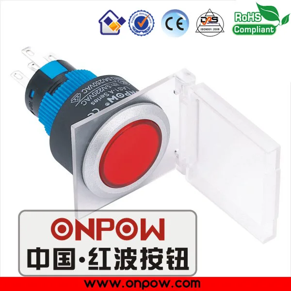 ONPOW 22mm Momentary Illuminated Pushbutton Switch LAS1-AWY-11/R/12V+T21 | Обустройство дома