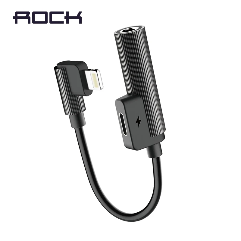 Адаптер ROCK для lightning 3 5 мм с разъемом наушников OTG iPhone 7 8 X xs xr max Aux аудио конвертер