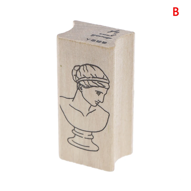 Винтажные гипсовые серии деревянные резиновые штампы для stationery канцелярские DIY для скрапбукинга деревянный штамп
