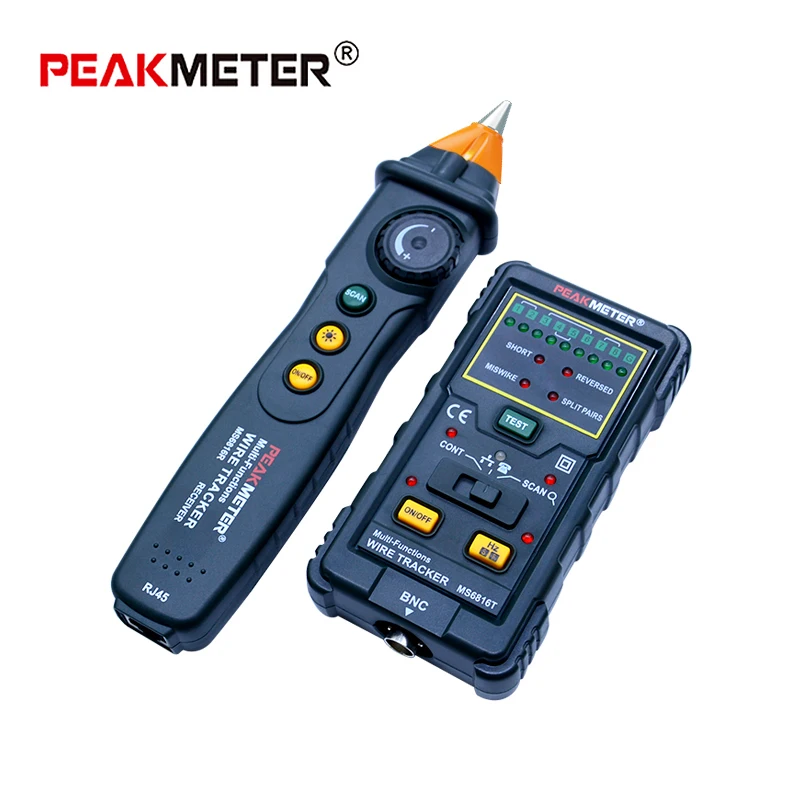 PEAKMETER MS6816R кабель провода трекер телефонной линии DC уровень сети тестер метр для теле связи сетевые инструменты