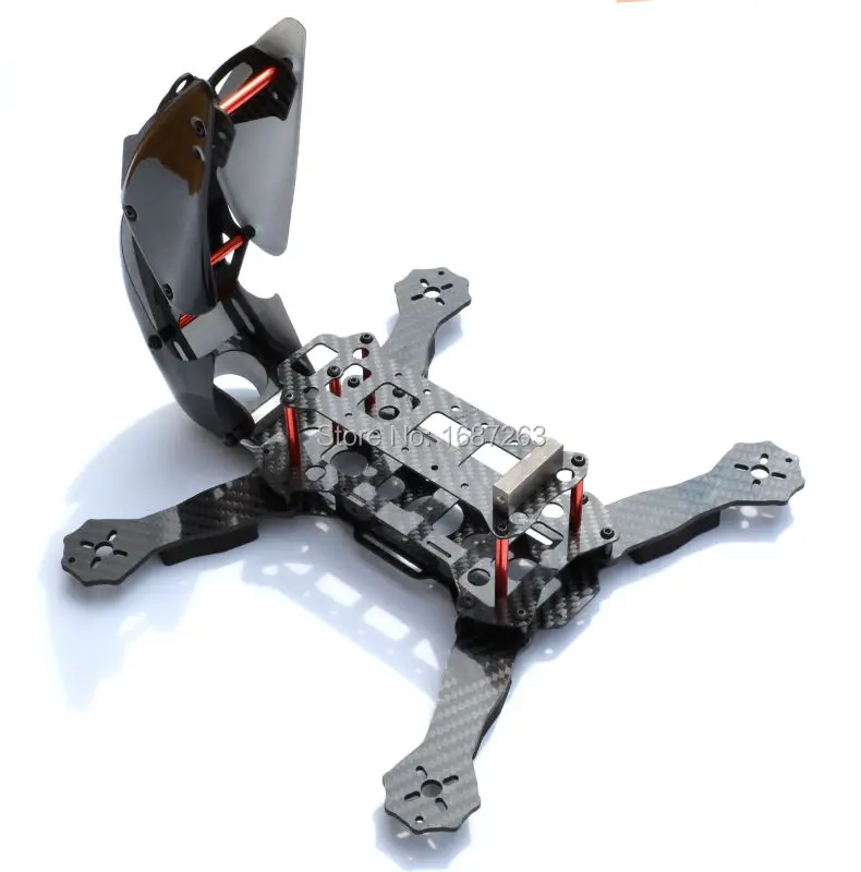 Рамка для квадрокоптера Robocat 270 мм 4 оси полностью из углеродного волокна +
