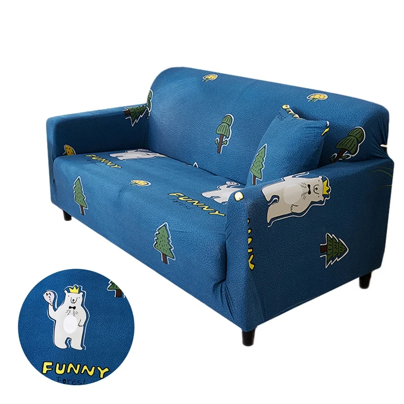 Forcheer диван крышку упругой стрейч все включено синий стеганый протектор для