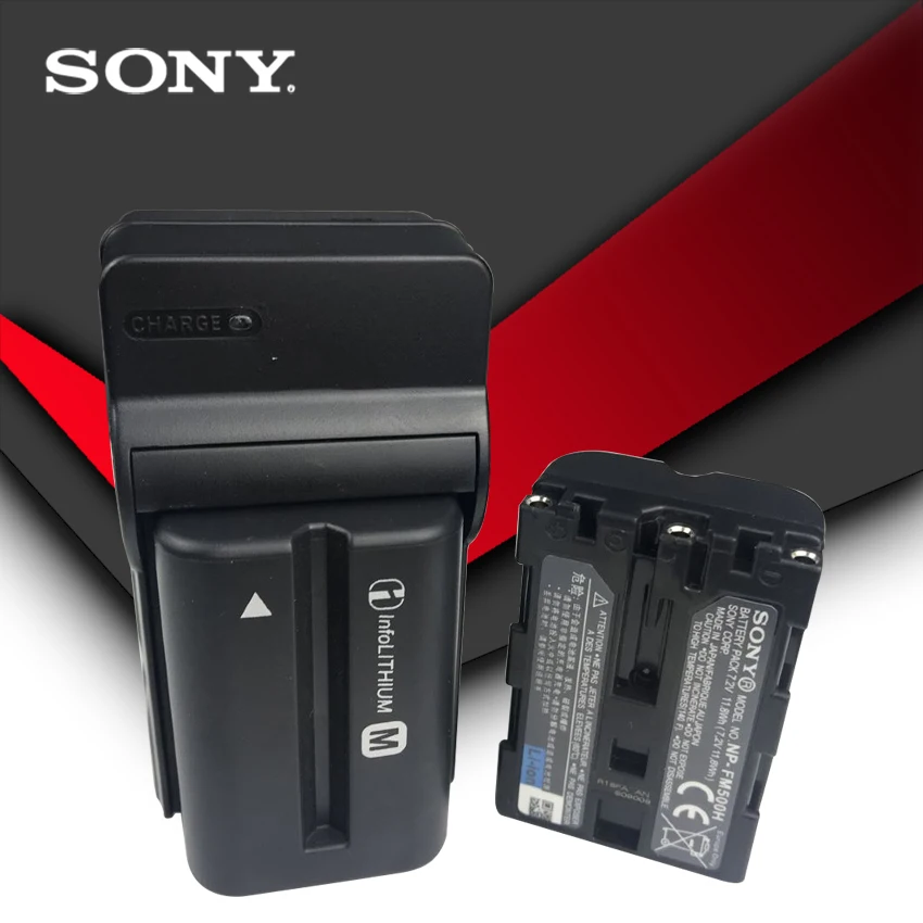 Аккумулятор для Фотоаппарата Sony 2 шт./Лот Оригинальная батарея speednp FM500H FM50 A57 A65 A77