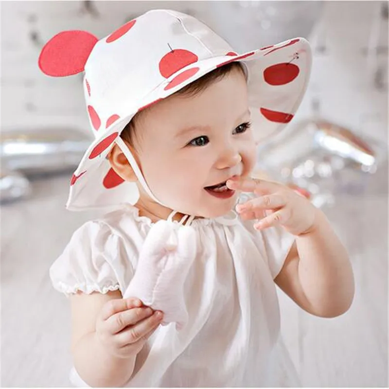 Summer Sun Hat Toddler Kids Infant Cotton Cap Autumn Cute Baby Girls Boys Beach fit 0 to 2 years old | Детская одежда и обувь