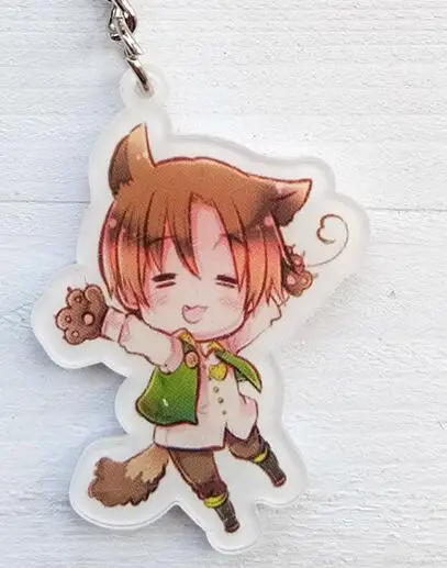 11 1 шт. продвижение аниме оси мощность Hetalia работа Feliciano Vargas Ludwig Honda Jones llavero Portachiavi подарок брелки вентилятор брелки - Цвет: 11