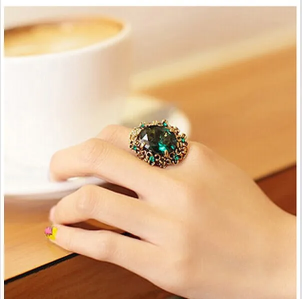 Women's Fashion Sunshine Imitation Crystal Ring 8RD08 | Украшения и аксессуары