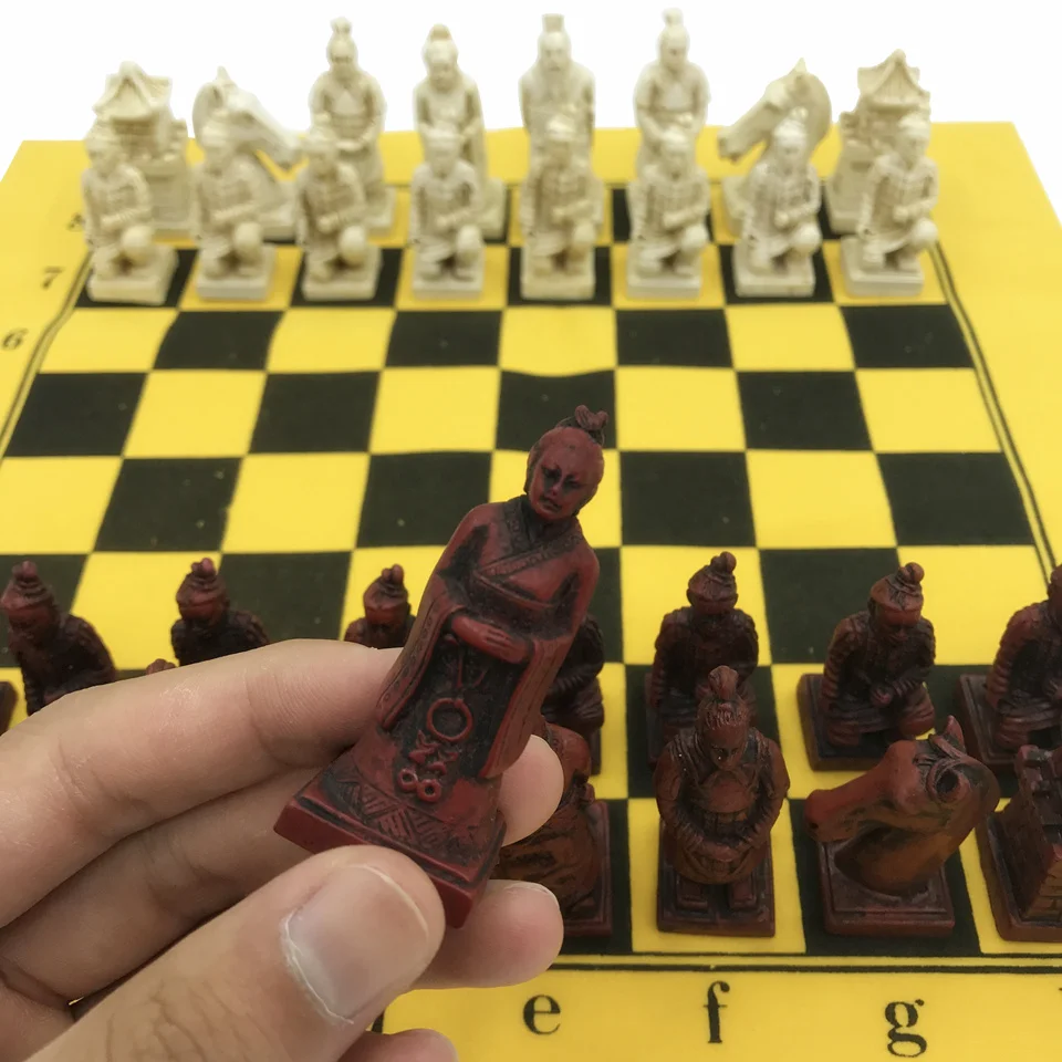 Хороший антикварный Шахматный набор кожаная шахматная доска изысканная смола