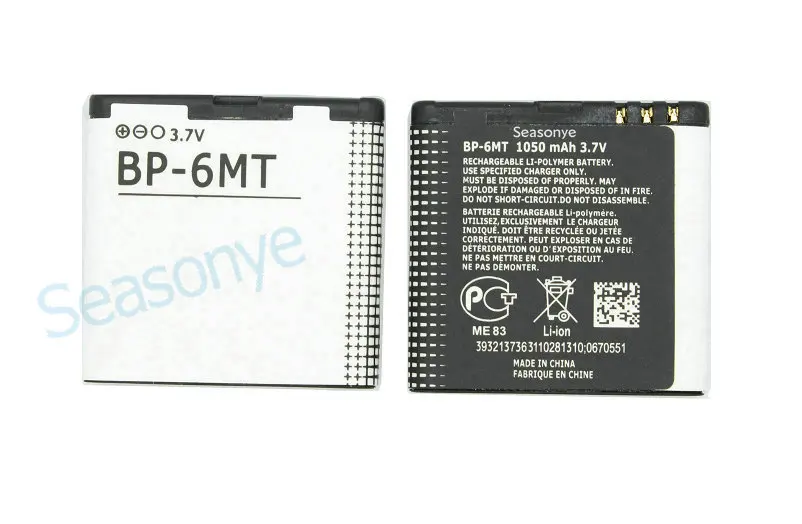 Seasonye BP-6MT / BP6MT BP 6MT 1050mAh Replacement Battery For Nokia 5610 6110 6500 6720 6720C E51 E51i N78 N81 N82 5PCS/LOT | Мобильные