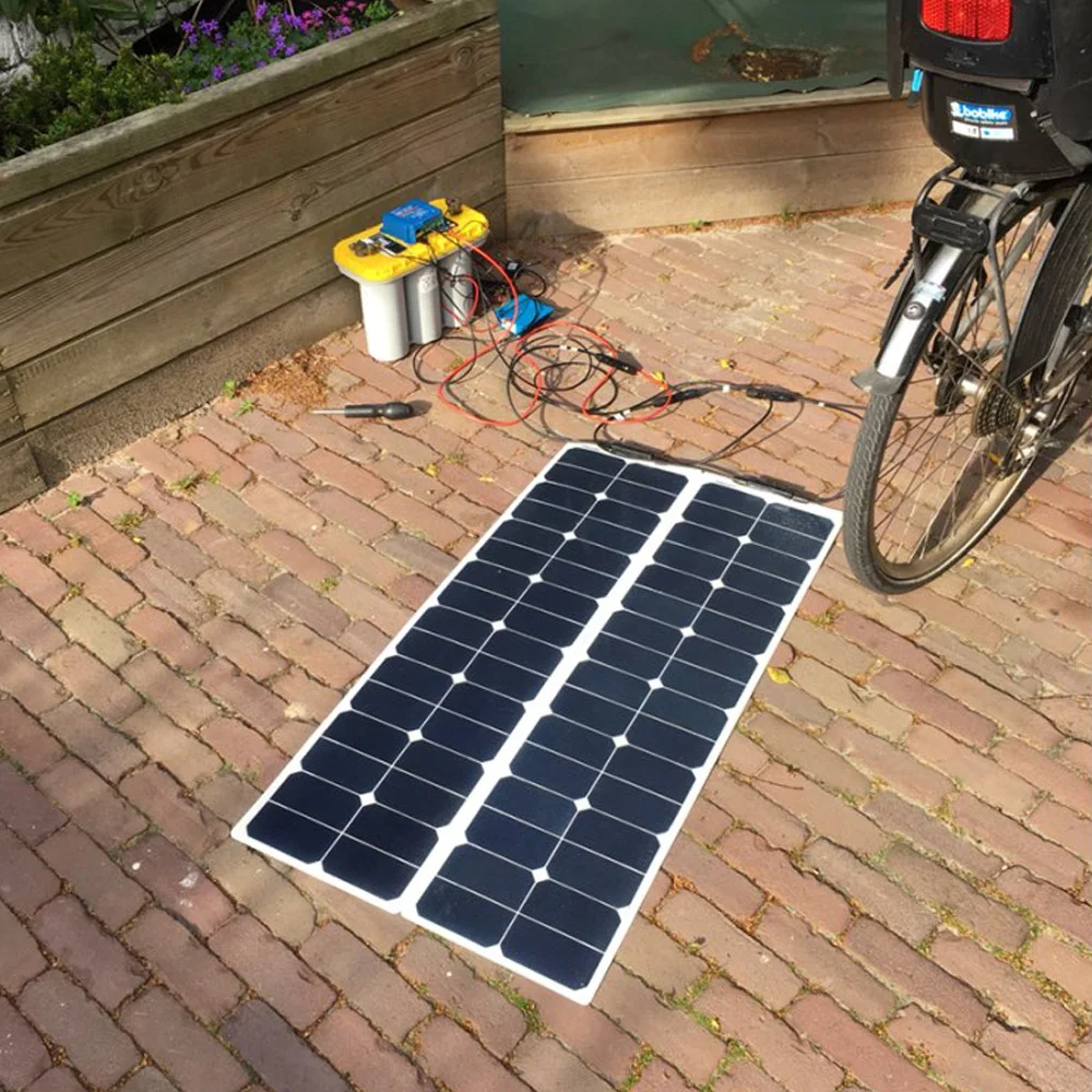 XINPUGUANG ETFE Гибкая ватт 50 Вт солнечная панель с изоляцией Backsheet Sun power Cells 18 В в 12 для