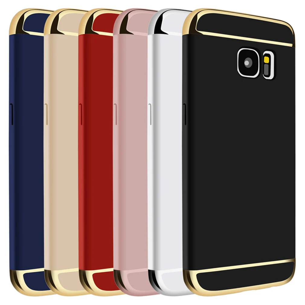 Letme Brand Case For Samsung Galaxy S7 edge S6 Full Protective Hard Plastic PC Phone Bag 3 in 1 Cover |