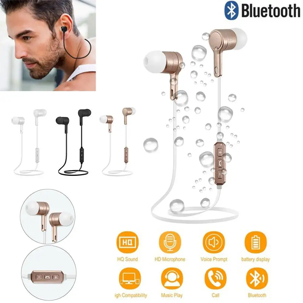 Bluetooth 4 0 наушники стерео Беспроводная Беговая Спортивная гарнитура для iPhone