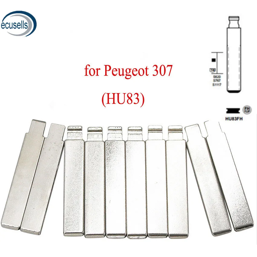 10 шт./лот, Универсальный Флип KD полотно дистанционного ключа типа#54 для Citroen no.54 лезвие HU83 с Goove для peugeot 307