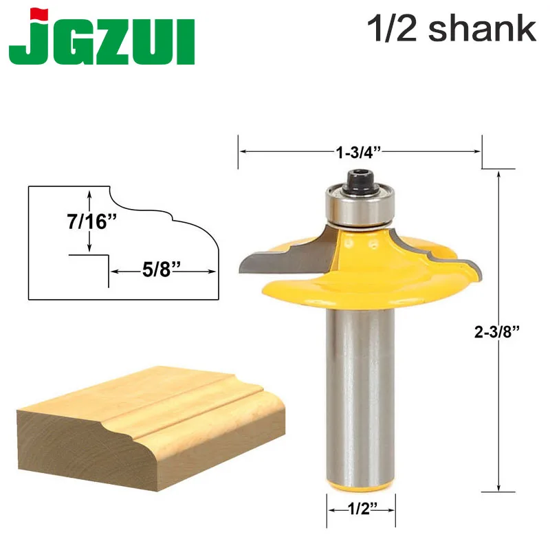 

Drawer & Cabinet Door Front Edging Classical Router Bit-1/2" Shank 12mm shank