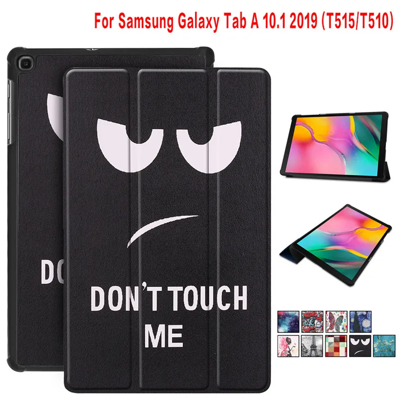 Модный Ультратонкий чехол подставка из искусственной кожи с принтами для Samsung
