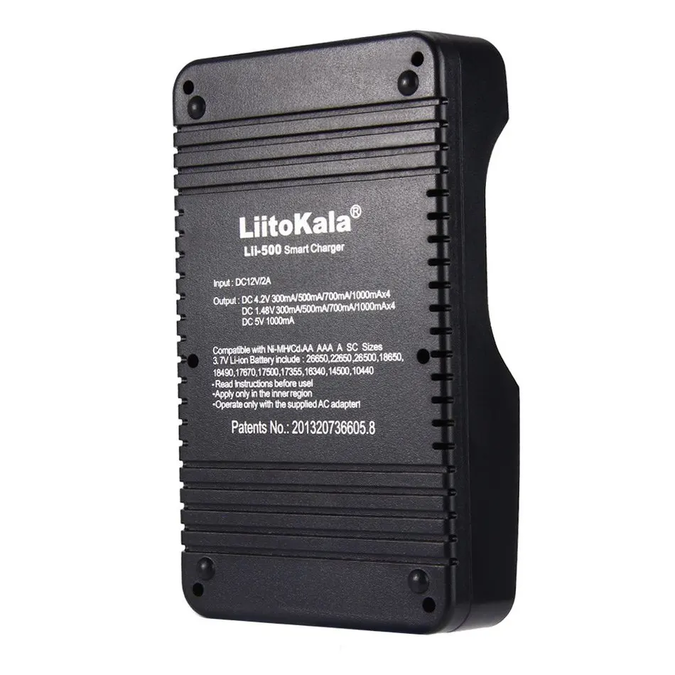 Оригинал Liitokala Lii 500 интеллектуальное 4 слота lcd литий ионное зарядное устройство +