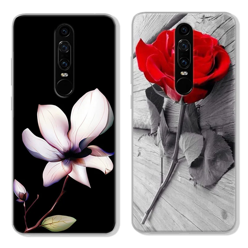 Caetoon Стиль Красный R чехол для huawei Коврики RS ТПУ окрашенные мобильный телефон