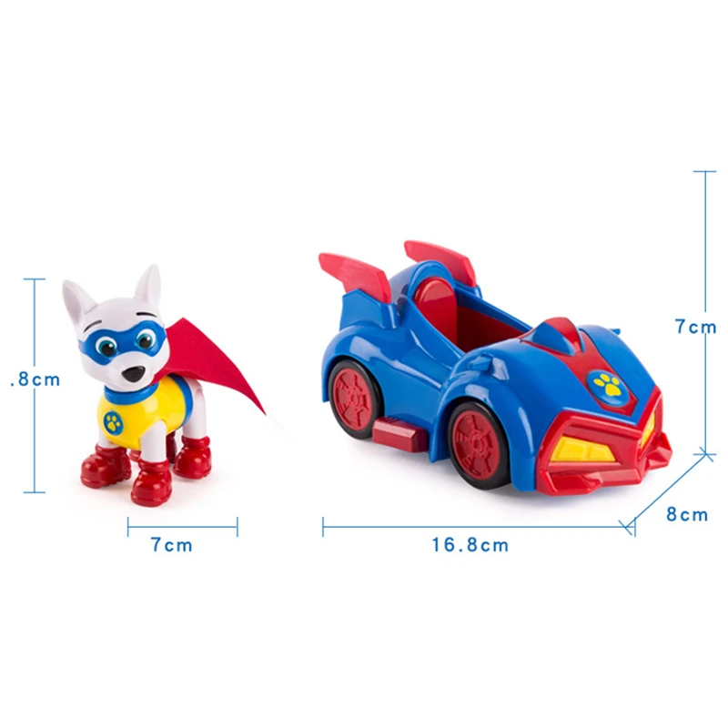 Игрушечный автомобиль Щенячий патруль аниме фигура из ПВХ игрушка для детей