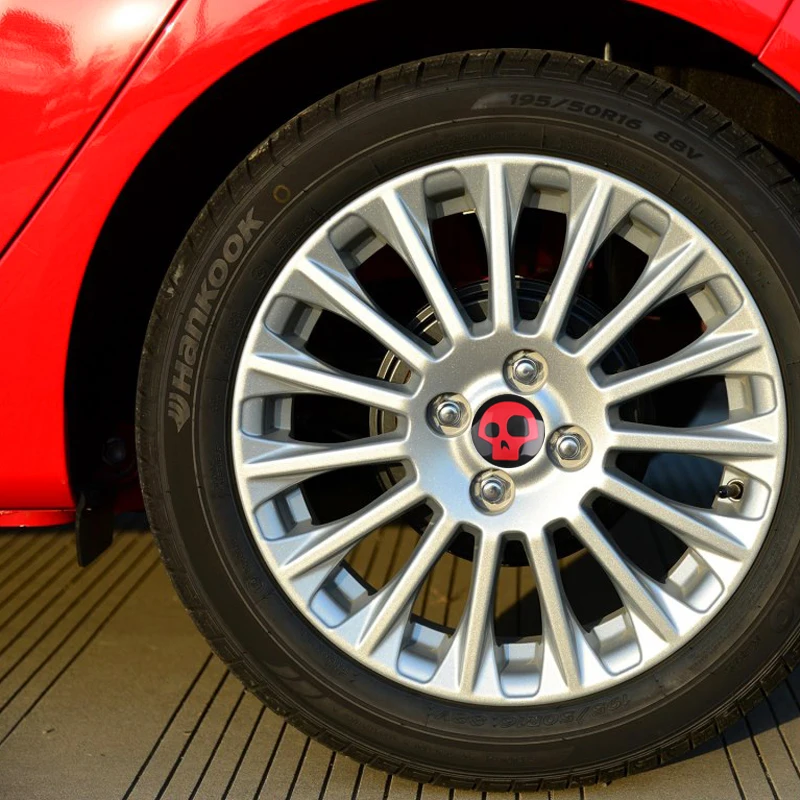 4x56 мм красный череп логотип автомобильные шины рулевое колесо центр ступицы