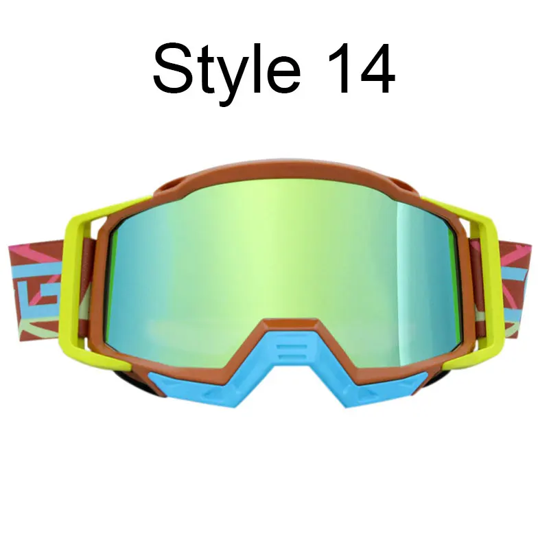 Goggles Glasses 14 Nuoxintr MX очки для мотокросса шлем мотоциклетные очки маска ATV Dirt Bike мото Лыжный спорт на открытом воздухе гоночный скутер - Цвет: Goggles Glasses 14