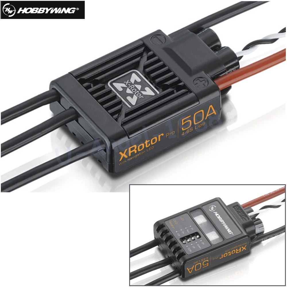 2 шт./лот Hobbywing XRotor Pro 50A 4-6S Бесщеточный Регулятор скорости ESC мульти-ротор Aircaft DIY