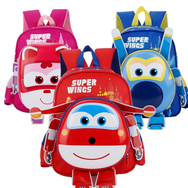 

3D Bags for kids plush backpack new Super Wings children plush lovely Satchel Schoolplush knapsack Baby plush bags